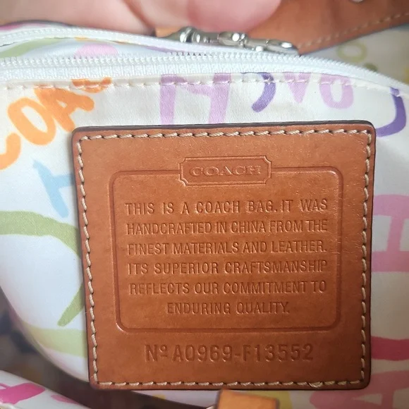 Coach• Hampton Pastel Reverseable Tote with British Tan Leather - Picture 13 of 13